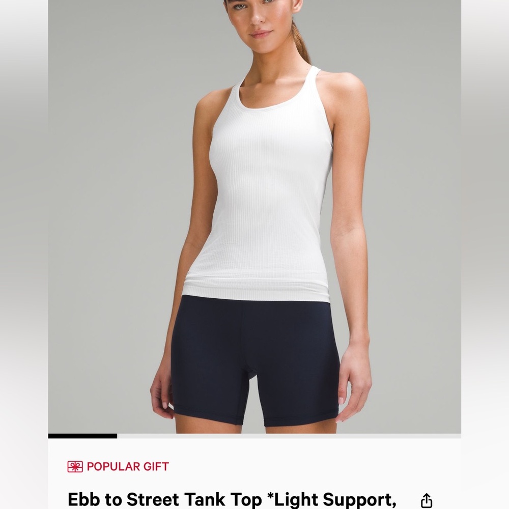 Lululemon ebb to street tank top